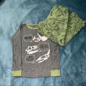 Carter’s 2-Piece Dinosaur Snug Fit Cotton & Fleece PJs
